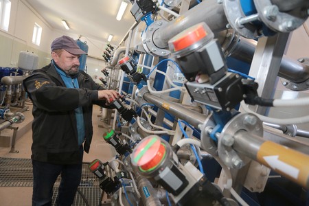 Stacja uzdatniania wody w Boguchwale (gmina Skępe), fot. Jacek Smarz