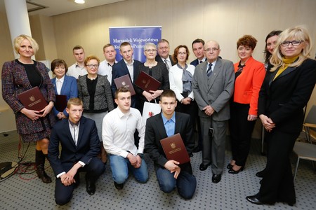 Spotkanie z najlepszymi uczniami zawodów budowlanych, fot. Mikołaj Kuras dla UMWKP