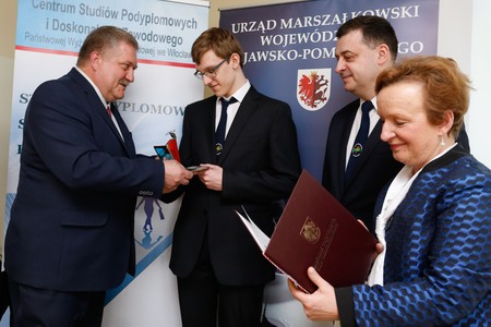 Spotkanie stypendystów w Państwowej Wyższej Szkole Zawodowej we Włocławku, fot. Mikołaj Kuras