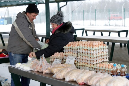 Targowisko miejskie w Wąbrzeźnie, fot. Mikołaj Kuras