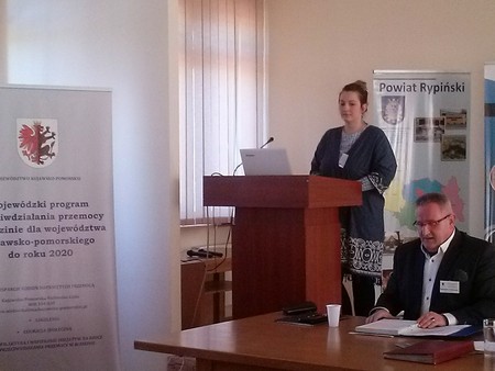 Szkolenie pt. "Rola funkcjonariuszy Policji w przeciwdziałaniu przemocy w rodzinie w środowisku lokalnym", Rypin, 19 kwietnia 2017 r., fot. Biuro Wsparcia Rodziny i Przeciwdziałania Przemocy