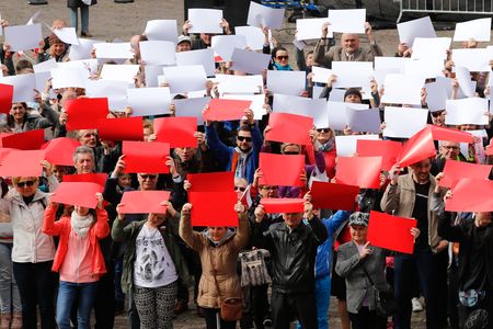 Obchody Święta Flagi w Toruniu, fot. Mikołaj Kuras