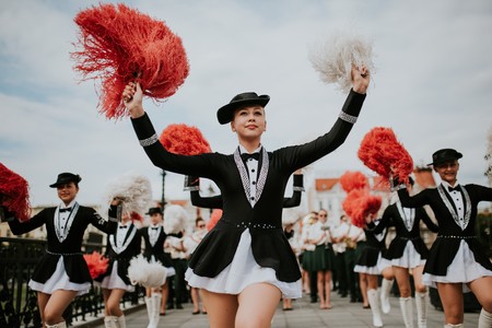 Defilada Orkiestry Sił Dętych Województwa Kujawsko-Pomorskiego podczas Święta Województwa w Bydgoszczy, fot. k35photo