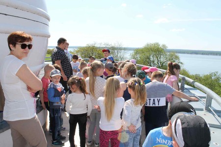 Taras widokowy w astrobazie w Dobrzyniu nad Wisłą