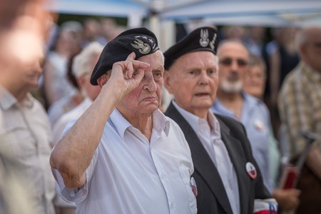 Toruńskie obchody 73. rocznicy wybuchu Powstania Warszawskiego, fot. Szymon Zdziebło/tarantoga.pl
