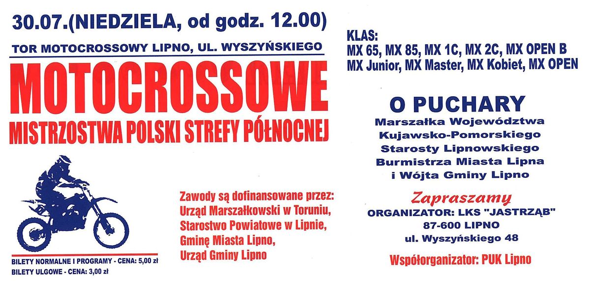 Zaproszenie na zawody motocrossowe