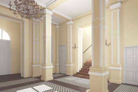 Wizualizacja odnowionego zespołu pałacowego w Wieńcu