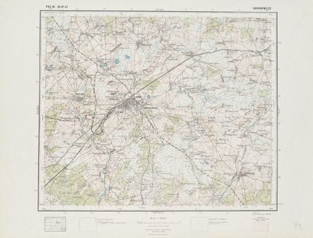 Jedna z map z zasobów Kujawsko-Pomorskiej Biblioteki Cyfrowej