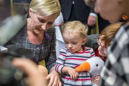 Pierwsza Dama w szpitalu na Bielanach, fot. Łukasz Piecyk dla UMWKP