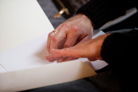 Konferencja „Od białej laski do audiodeskrypcji” w ośrodku Braille’a, fot. Filip Kowalkowski