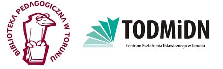 Logo Biblioteki Pedagogicznej w Toruniu oraz Centrum Kształcenia Ustawicznego w Toruniu