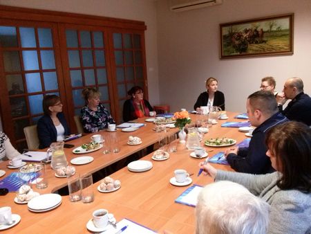 Spotkanie superwizyjne prowadzone przez p. Katarzynę Łęgowską, Włocławek 30..XI.2017 r., fot. Biuro Wsparcia Rodziny i Przeciwdziałania Przemocy