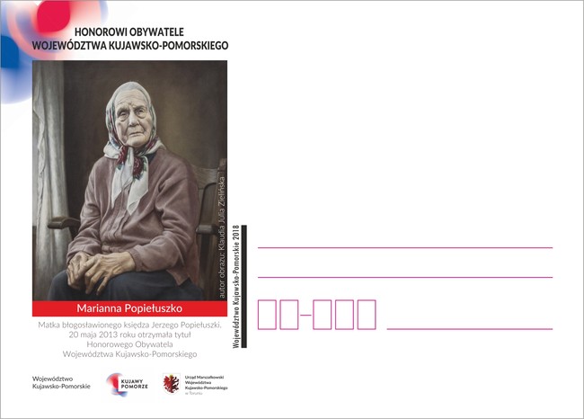 Marianna Popiełuszko - kartka