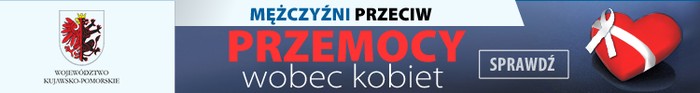 Baner mężczyźni przeciw przemocy wobec kobiet