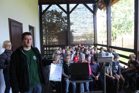 Nadgoplański Park Tysiąclecia - Rajd Pieczonego Ziemniaka, Szkoła Podstawowa im. J.Verne'a w Białych Błotach, 28.09.2017 r.