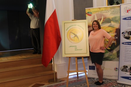 Pani Magdalena Goral laureatka XVII edycji konkursu Sposób na sukces, fot. ze zbiorów prywatnych pani M. Goral