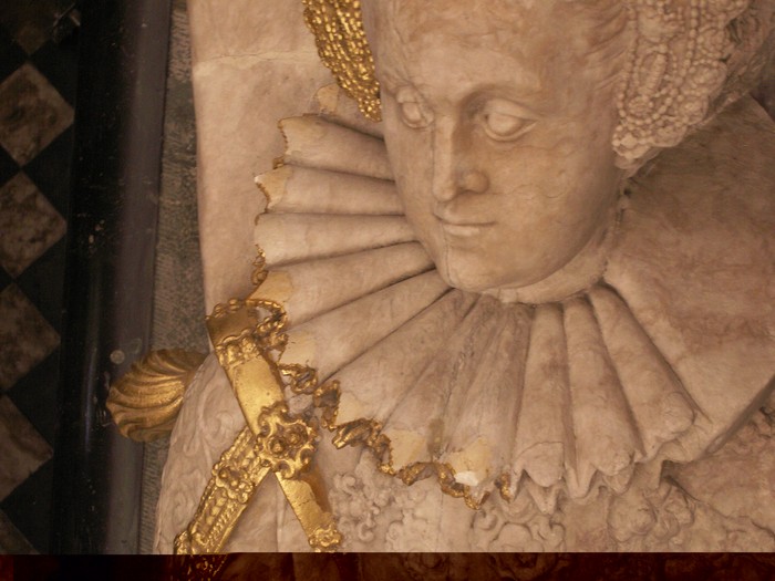 Detale pomnika grobowego Anny Wazówny w kościele NMP w Toruniu, fot. z archiwum bohaterki wywiadu