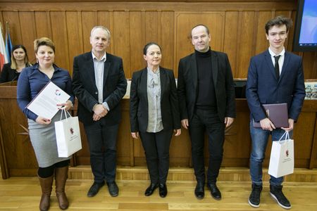 Pierwsze miejsce w konkursie zajął Bartosz Kozłowski z Zespołu Szkół w Dobrzejewicach, fot. Andrzej Goiński