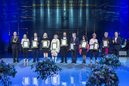 Laureaci Nagród Marszałka 2017 w kategorii Edukacja, fot. Szymon Zdziebło/Tarantoga.pl