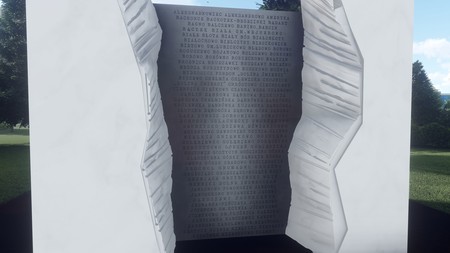 Wizualizacje parku pamięci i pomnika Pamięci Ofiar Zbrodni Pomorskiej 1939; autor Zbigniew Mikielewicz