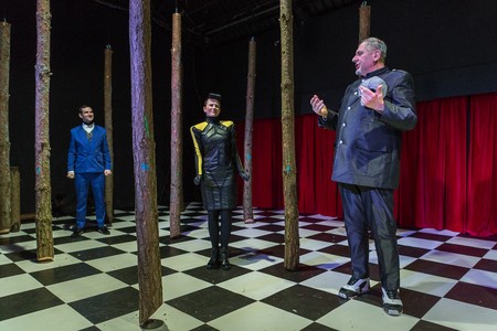 Próba medialna do spektaklu „#ciemność”, fot. Szymon Zdziebło/tarantoga.pl