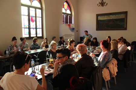 Szkolenie „Praca z rodzicem trudnego dziecka, sprawiającego problemy wychowawcze, komunikacja z dzieckiem krzywdzonym”, Wąbrzeźno 12-13.04.2018r., fot. Biuro Wsparcia Rodziny i Przeciwdziałania Przemocy