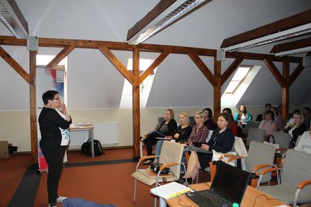Szkolenie „Praca z rodzicem trudnego dziecka, sprawiającego problemy wychowawcze, komunikacja z dzieckiem krzywdzonym”, Włocławek 17-18.04.2018r., fot. Biuro Wsparcia Rodziny i Przeciwdziałania Przemocy