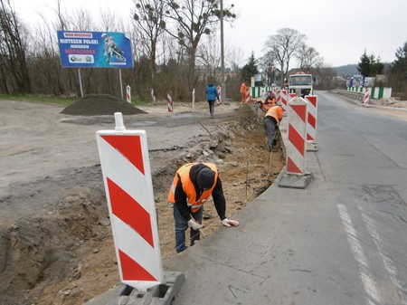 Budowa ronda w Więcborku, fot. ZDW