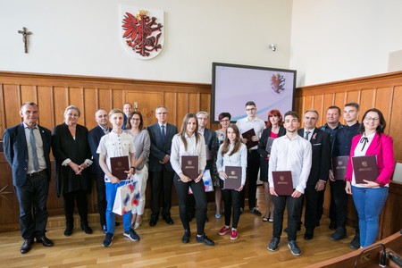 Laureaci konkursu wiedzy o Annie Wazównie, fot. Andrzej Goiński