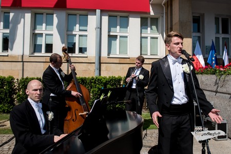 Uroczystość inaugurująca podjęcie przez mieszkańców województwa deklaracji z okazji 100. rocznicy odzyskania niepodległości przez Polskę, fot. Łukasz Piecyk