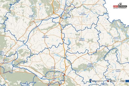 Fragment mapy z portalu infostrada kujaw i pomorza