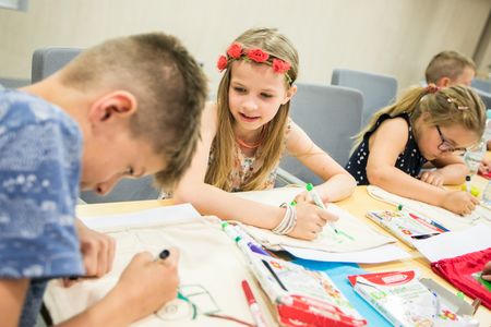 Spotkanie marszałka województwa z dziećmi fot. Łukasz Piecyk