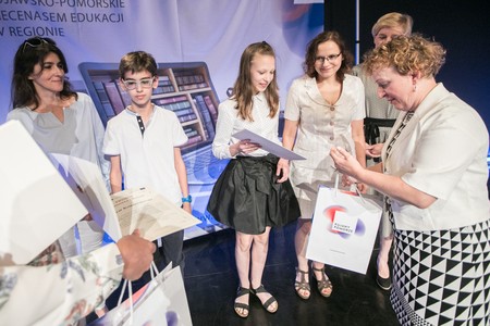 Spotkanie z najmłodszymi stypendystami projektu „Prymus Pomorza i Kujaw” w Teatrze Horzycy w Toruniu, fot. Andrzej Goiński