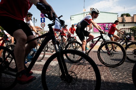 Rajd rowerowy w Żninie, fot. Filip Kowalkowski