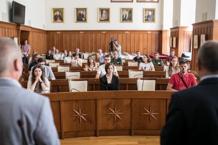 Wojewódzki etap konkursu wiedzy o morskiej historii Polski „Kurs na Horn”, fot. Andrzej Goiński