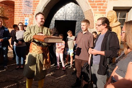 Powitanie grupy na Zamku Golubskim