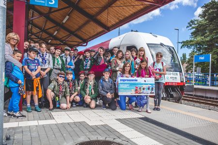 Inauguracyjny przejazd pociągu na trasie Bydgoszcz-Hel, fot. Arriva