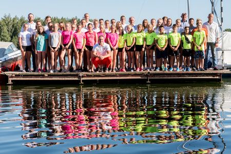 Powitanie Bartosza Grabowskiego w Chełmży, 7 sierpnia 2018 r, fot. Łukasz Piecyk