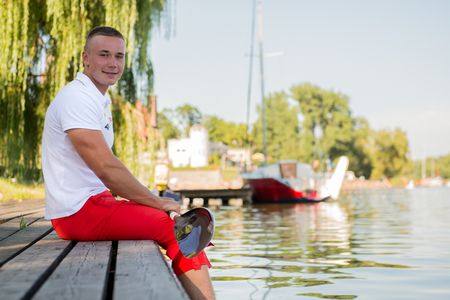 Powitanie Bartosza Grabowskiego w Chełmży, fot. Łukasz Piecyk