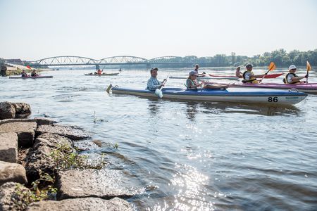 Uczestnicy 58. Międzynarodowego Spływu Kajakowego w Toruniu, fot. Łukasz Piecyk