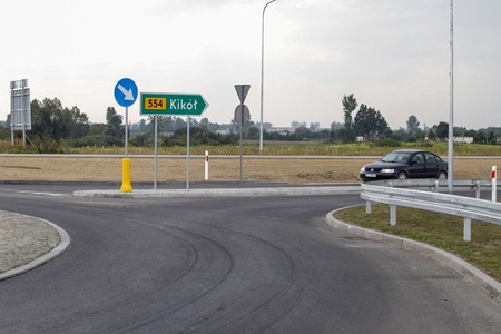 Nowo otwarte rondo w Zbójnie, fot. Szymon Ździebło, www.tarantoga.pl