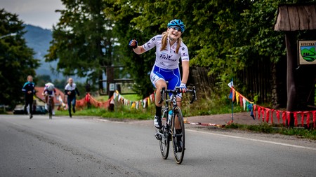 Paulina Pastuszek, mistrzyni Polski juniorek w Górskim Kolarstwie Szosowym, fot. TKK Pacific