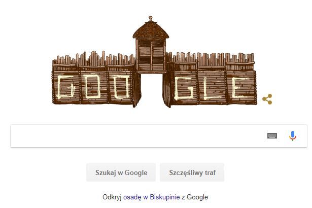 Google uczciło dziś 85. rocznicę odkrycia osady w Biskupinie, Google Doodle