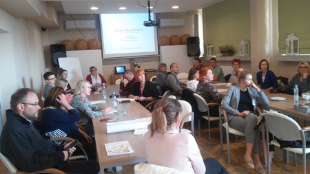 Szkolenie „Rodzina wolna od przemocy – praktyczne szkolenie dla osób tworzących system przeciwdziałania przemocy w rodzinie”, Tuchola, 8-10.10.2018 r., fot. L. Makarska