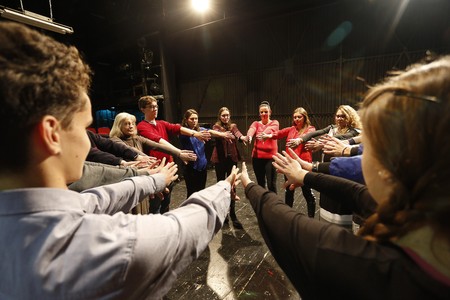 Warsztaty teatralne do spektaklu „Hamlet” w Teatrze Horzycy, fot. Mikołaj Kuras