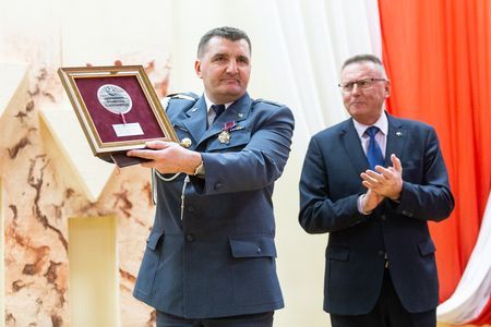 Uroczystość z okazji Święta Służby Więziennej w Areszcie Śledczym w Bydgoszczy, fot. Filip Kowalkowski