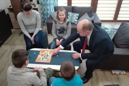 Wizyta w domach dziecka w Więcborku, fot. Łukasz Walusiak