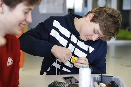 Zajęcia w Młynie Wiedzy, fot. Mikołaj Kuras dla UMWKP