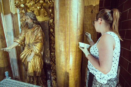 Prace renowacyjne w kościele Wniebowzięcia Najświętszej Maryi Panny w Chełmnie, fot. Andrzej Goiński