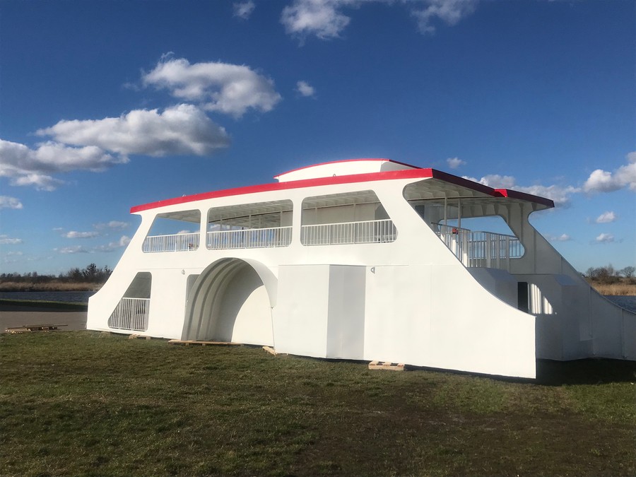 Trwa budowa promu, który otrzyma nazwę „Flisak”, fot. materiały Zarządu Dróg Wojewódzkich w Bydgoszczy